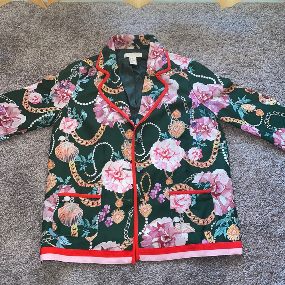 H&M multicolored blazer